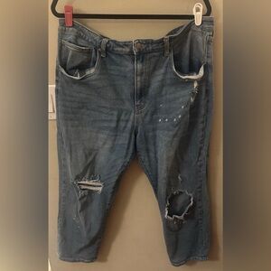 Distressed jeans size 21